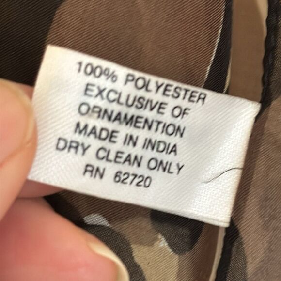 Vintage Accessory Street animal print semi sheer polyester long scarf - Picture 5 of 6